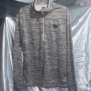 Mossy Oak Black and Gray Striped Pullover